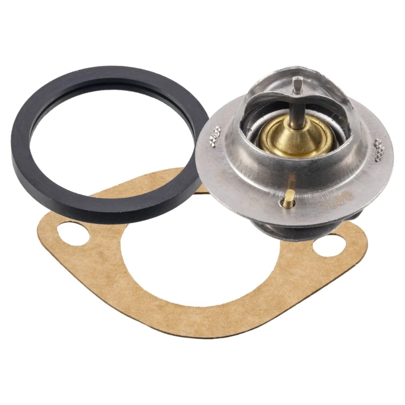 Image of FEBI BILSTEIN 15800 Engine thermostat Opening Temperature: 88°C, 44mm, with gasket/seal Thermostat,coolant (316)