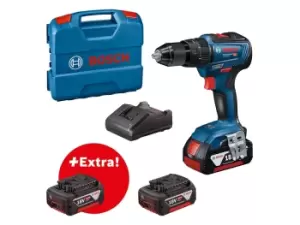 image of Bosch GSB18V-55 18V 3x3Ah BL Combi Drill Kit