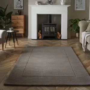 image of Mayfair Esme 120x170cm Grey Wool Rug