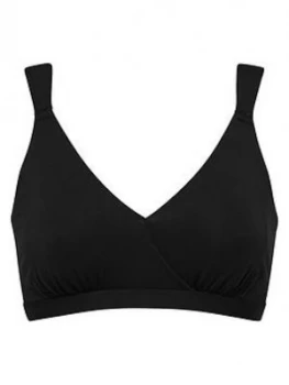 Figleaves Dd+ Comfort Sleep Bra - Charcoal