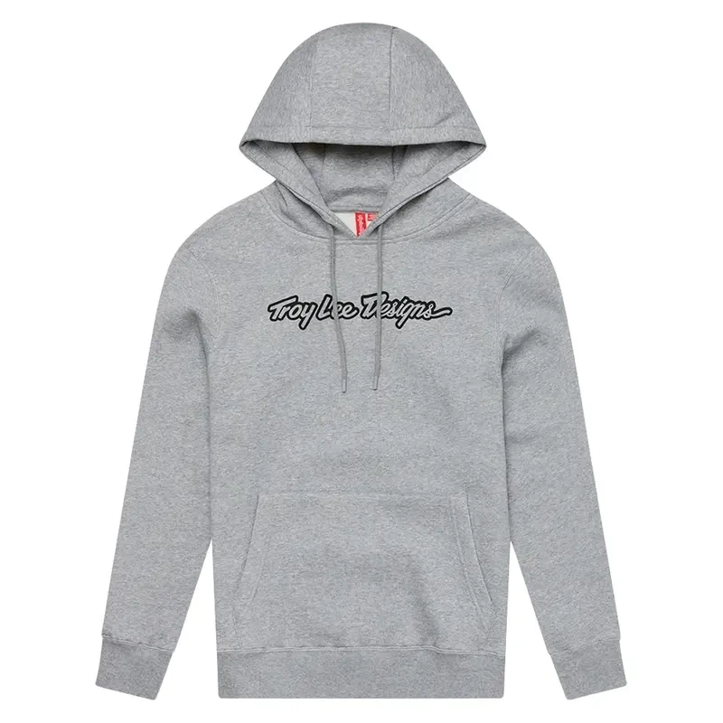 Image of Hooded sweatshirt Troy Lee Designs Signature Gris Male S
