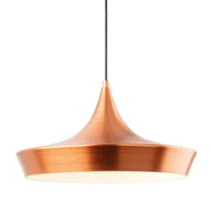 image of Leo Dome Pendant Light Brushed Copper