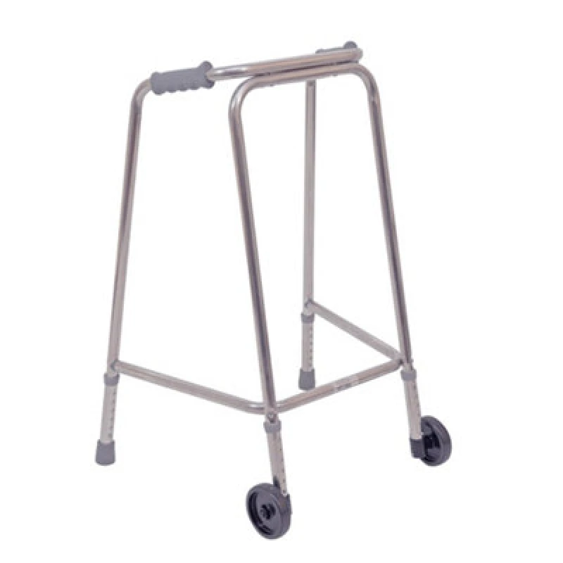 Image of Loops Lightweight Aluminium Walking Frame with Wheels - 780 to 880 Height - Medium Multi
