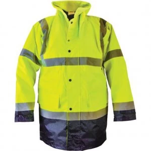 Image of Scan Hi Vis Motorway Jacket Yellow / Black XL