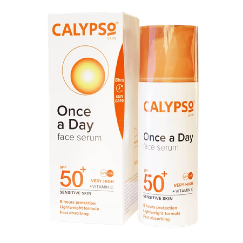 Image of Calypso SPF 50+ Sensitive Skin Sun Once A Day Face & Neck Serum - 50ml CALYPSO-513110