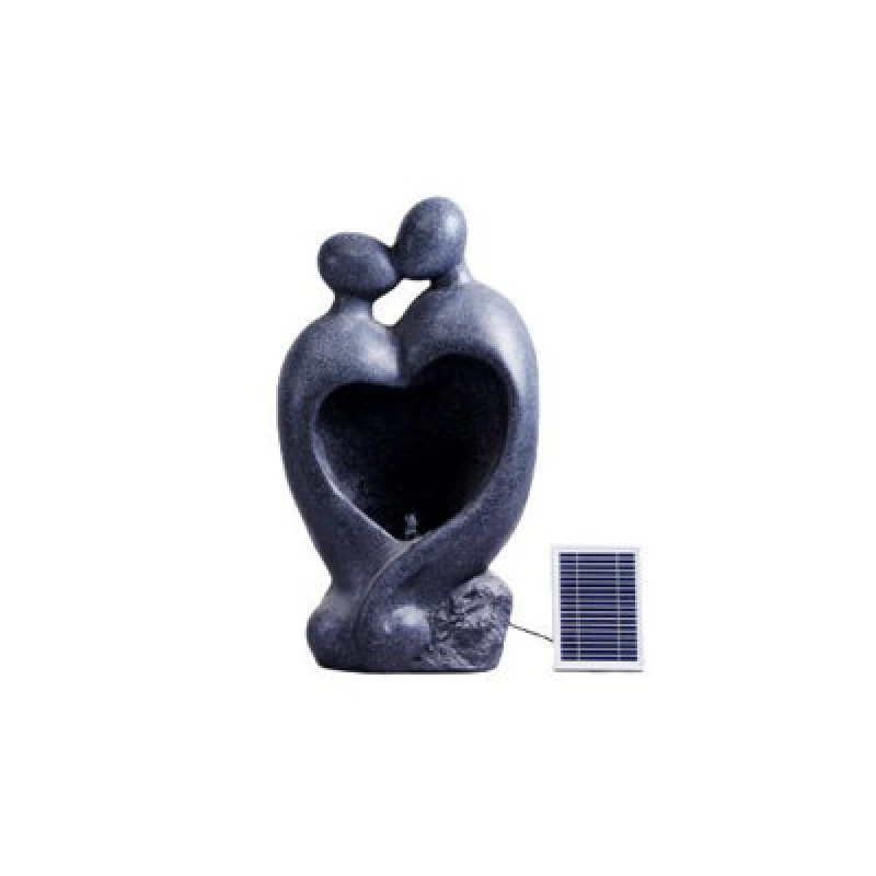 Image of Outdoor Living UK Heart Couple Contemporary Solar Water Feature