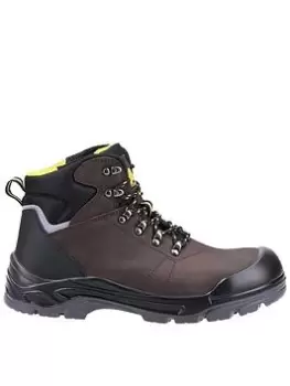 Image of Amblers AS203 Laymore Water Resistant Leather Safety Boot, Brown, Size 10, Men
