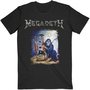 Image of Megadeth - Countdown Hourglass Unisex Medium T-Shirt - Black
