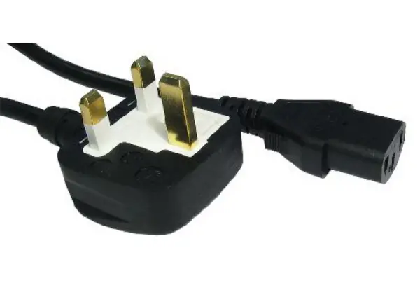 image of TARGET UK Mains to IEC Kettle 10m Black OEM Power Cable RB-307 10MTR13AMP