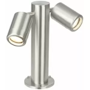 image of Loops - IP65 Twin Outdoor Lamp Post Bollard Light Adjustable GU10 Marine Grade Steel