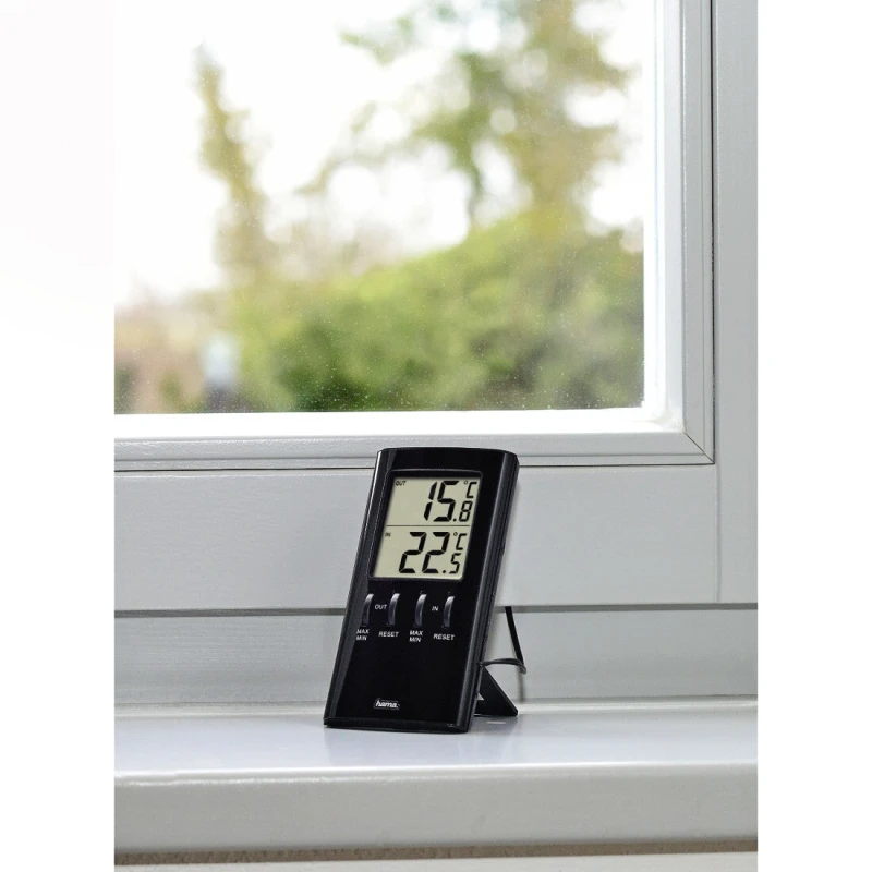 Image of Hama Hama T-350 Electronic environment thermometer Indoor Black 00186367