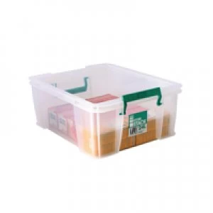 image of StoreStack 24 Litre Clear W480xD380xH190mm Storage Box RB11087