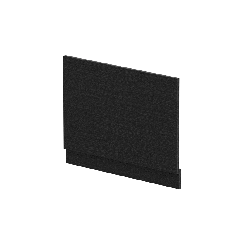 Image of Balterley Bath MFC End Panel & Plinth - 750mm - Woodgrain Charcoal Black unisex