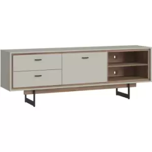 Rivero 1 Door 2 Drawer tv Unit in Grey and Oak