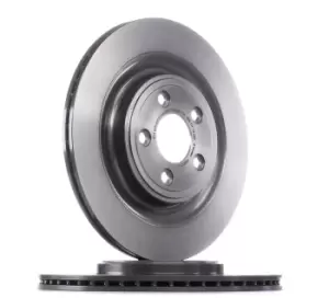 Image of BREMBO Brake disc JAGUAR 09.B312.11 C2C25339,C2D26352 Brake rotor,Brake discs,Brake rotors