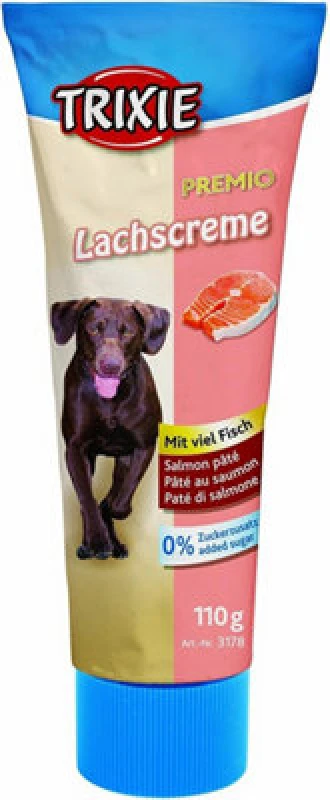 Image of TRIXIE PREMIO Salmon Pate 110g Dog Paste Treat Beige