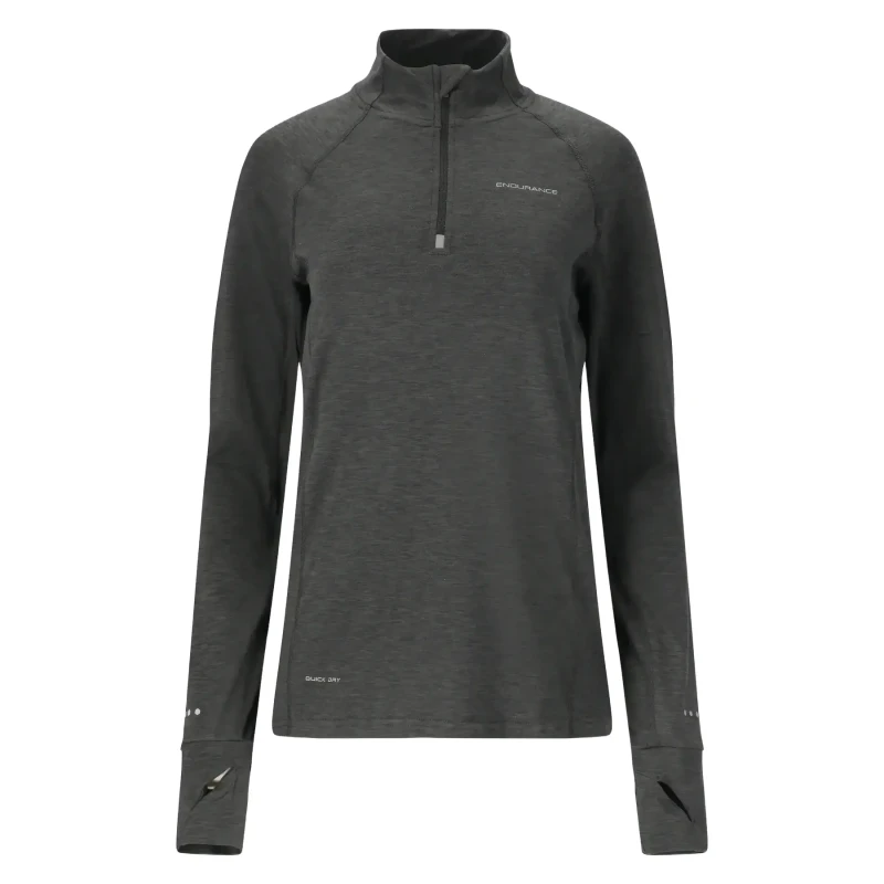 Image of Womens training top Endurance Canna V2.0 Melange Bleu Female 36