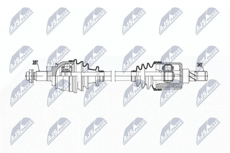 Image of NTY Drive shaft NTY NPW-BM-020