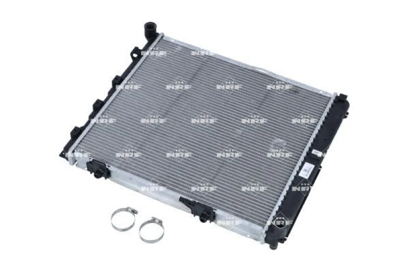 Image of NRF 516572 Engine radiator EASY FIT Brazed cooling fins, Aluminium, with mounting parts Aluminium Radiator,engine cooling (470)