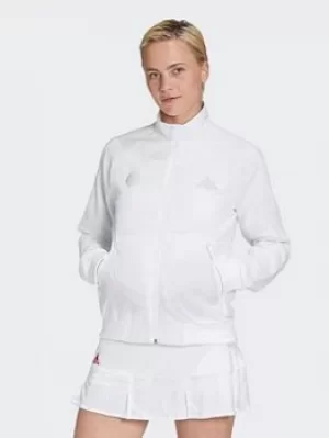 image of adidas Tennis Uniforia Jacket, White/Silver Size M Women