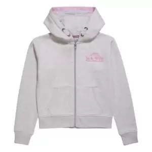 image of Jack Wills Zip Hoodie Juniors - Grey