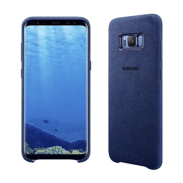 image of Samsung Galaxy S8 Plus Alcantara Cover Case Blue