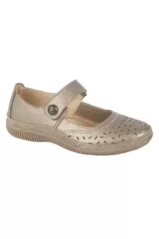 Image of Wide Fitting Touch Fastening Perforated Bar Shoes