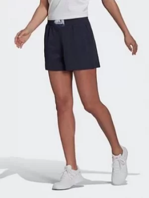 Image of adidas You For You Soft Knit Shorts, Blue Size M Women