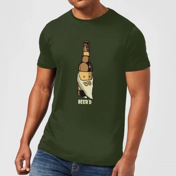 image of Beershield Beerd T-Shirt - Forest Green - S