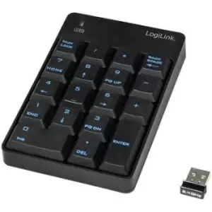 LogiLink ID0120 Radio Numeric keypad Black