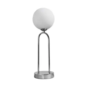 image of Beauworth Brushed Chrome Table Lamp