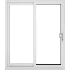 Image of Crystal uPVC Sliding Patio Door Right Hand Open 1490mm x 2090mm Clear Double Glazed in White