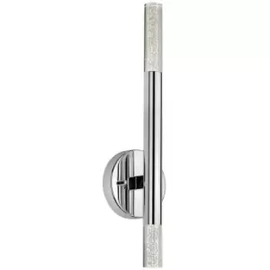 Image of Zumaline One Up Down Integrated LED Wall Lamp, Chrome, Clear, 3000K, 900Lm