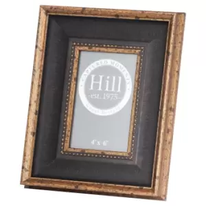 Image of Black Antique Gold Beaded 4X6 Photo Frame