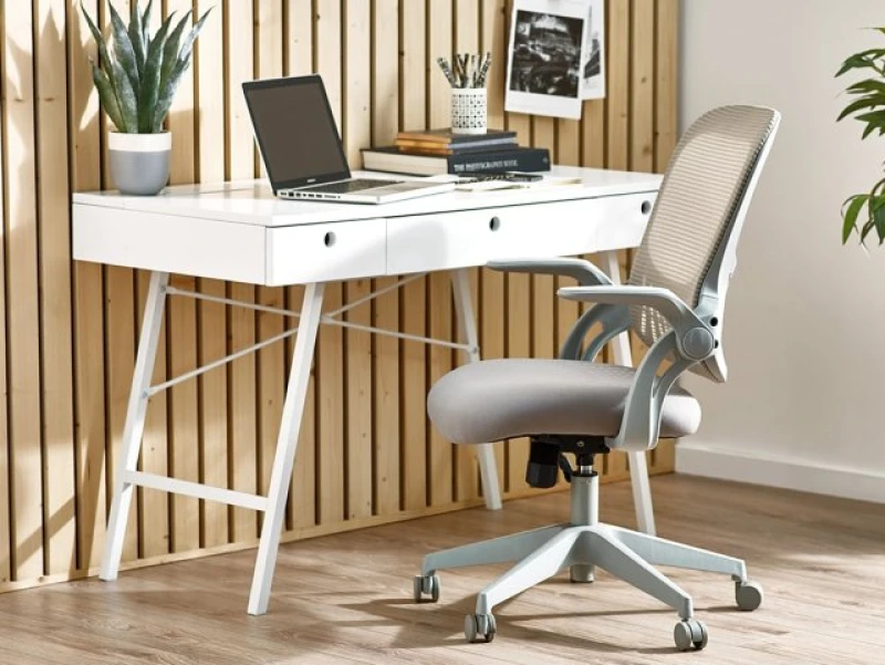 Image of Julian Bowen Juno Grey Mesh Office Chair