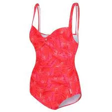 Image of Regatta Red 'Sakari' Tummy Control Panel Swim Costume - 10