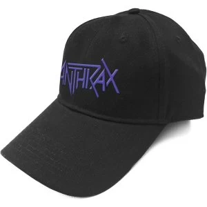 Image of Anthrax - Logo Mens Baseball Cap - Black