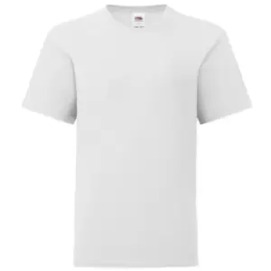 Image of Fruit Of The Loom Childrens/Kids Iconic T-Shirt (12-13 Years) (White)
