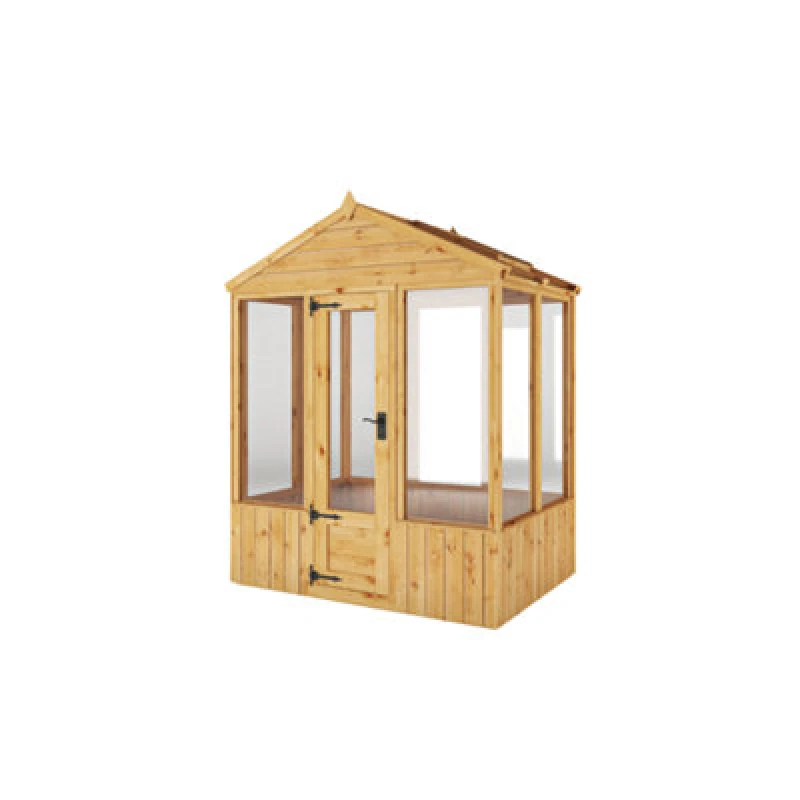 Image of Mercia 4 X 6 Woodsman Apex Styrene Greenhouse, Brown SI-100-004-0001