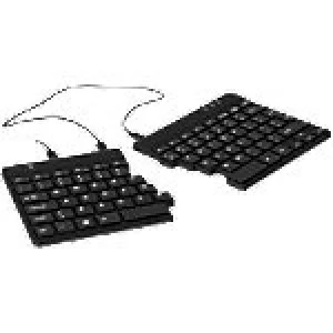 image of R-Go Tools Wired Ergonomic Keyboard Split Black