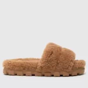 Image of UGG Tan Cozetta Graphic Slide Slippers