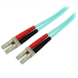 image of 1m Aqua MM 50 125 OM4 Fiber Optic Cable