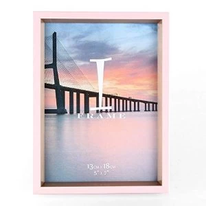 Image of 5" x 7" - iFrame Pink & Gold Photo Frame