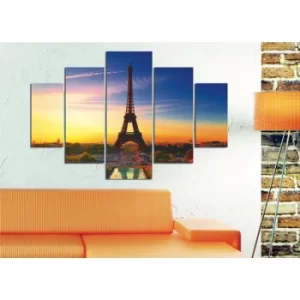 Image of ST011 Multicolor Decorative MDF Painting (5 Pieces)