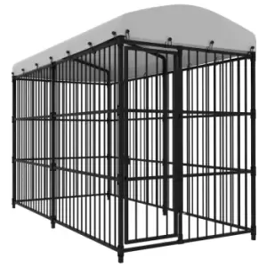 Image of Vidaxl Outdoor Dog Kennel With Roof 300X150X210 Cm
