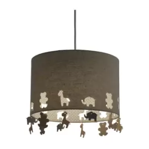 image of Fareham Cream Cotton Pendant or Lamp Shade - CREAM