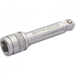 Image of Draper 1/4" Drive Polished Chrome Wobble Socket Extension Bar 1/4" 50mm
