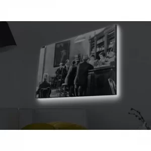 Image of 4570MDACT-032 Multicolor Decorative LED Lighted Canvas Painting