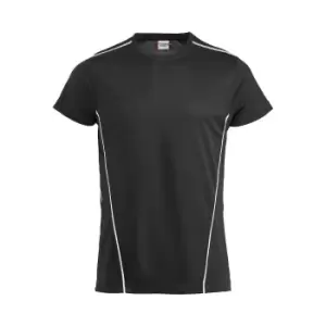 Image of Clique Unisex Adult Ice Sport T-Shirt (S) (Black/White)