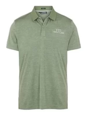 Image of J LINDEBERG J.Lindeberg Golf Bridge Regular Fit Polo, Green, Size 2XL, Men